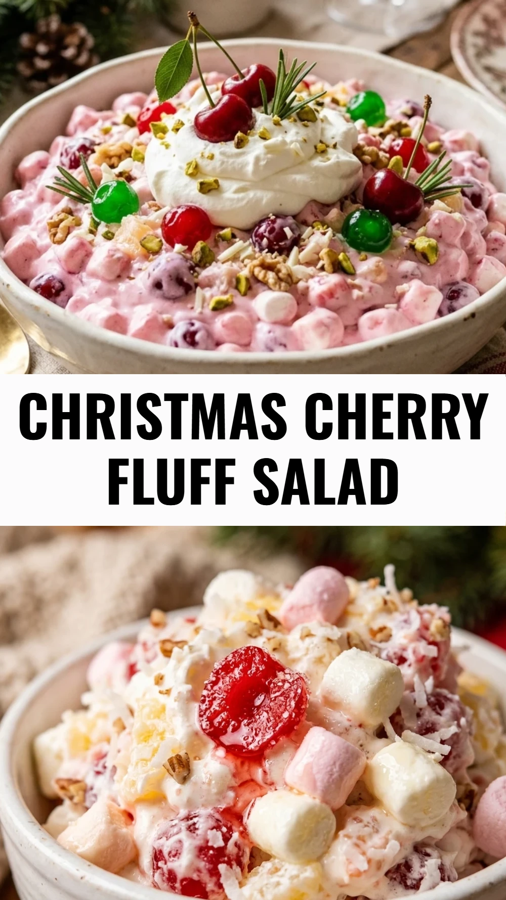 Christmas Cherry Fluff Salad