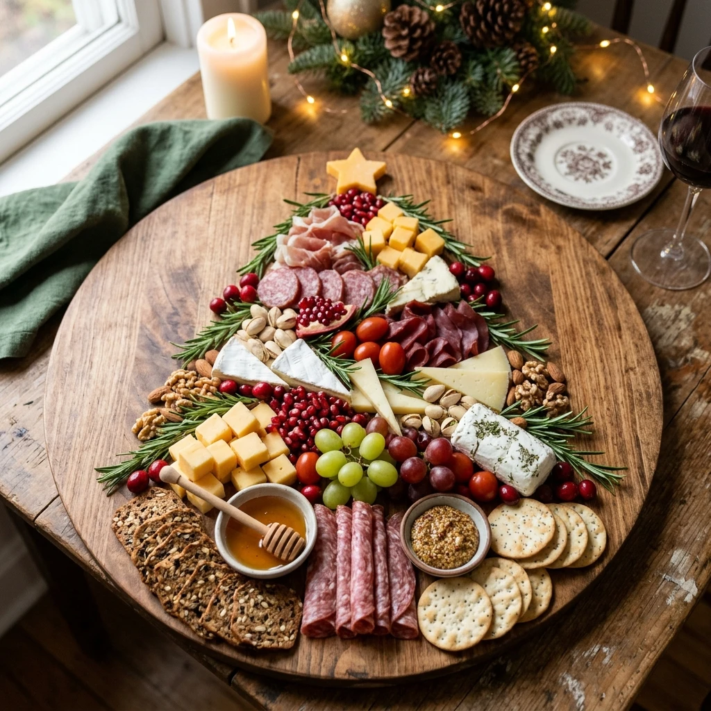 Christmas Tree Shaped Charcuterie