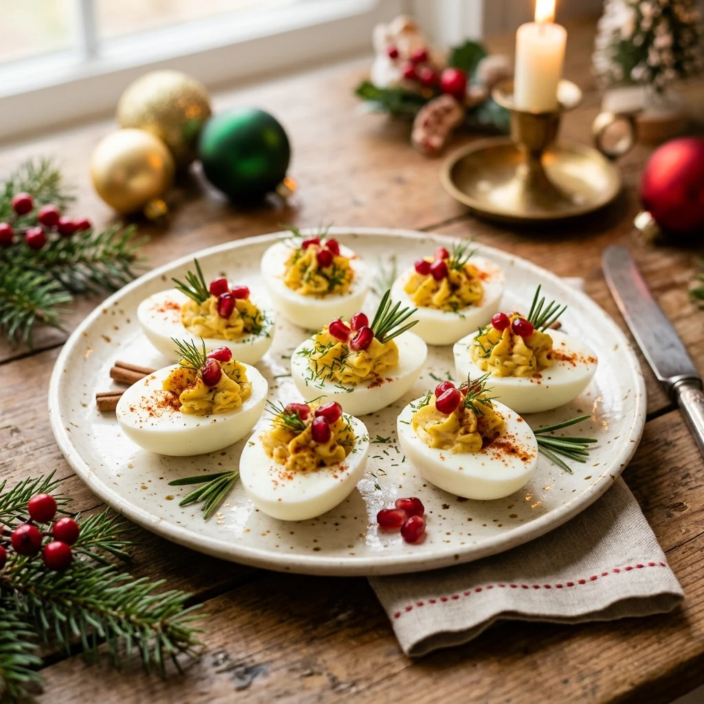 Deviled Eggs for Christmas