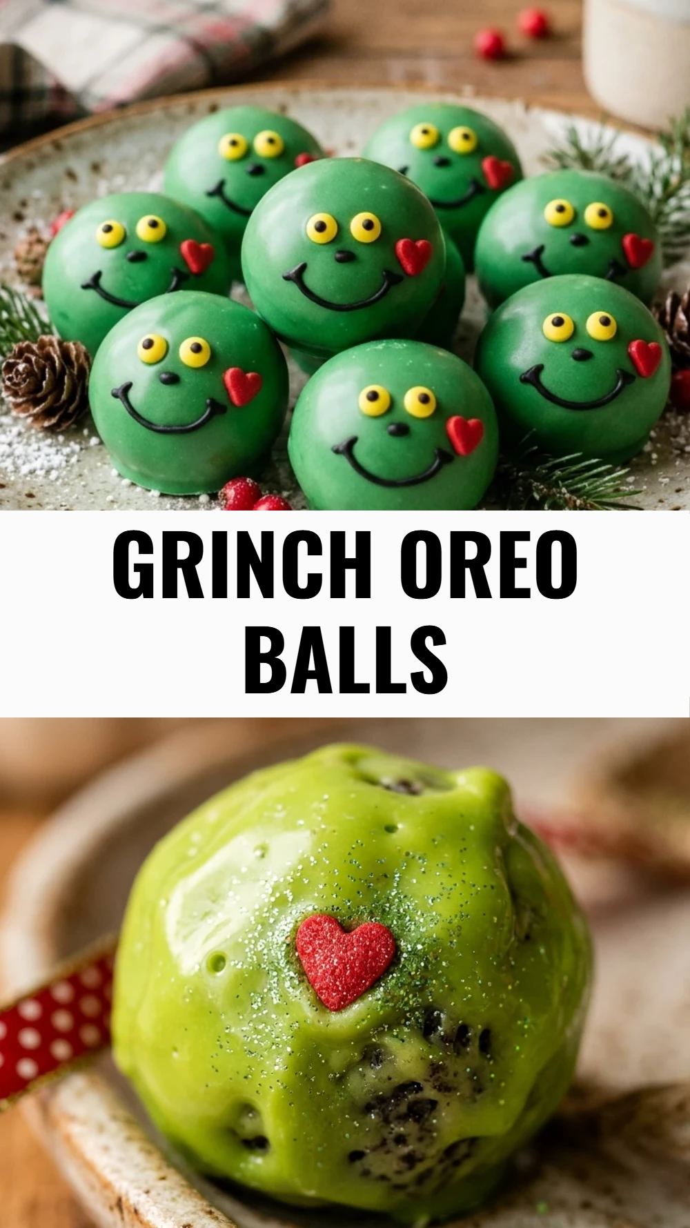 Grinch Oreo Balls