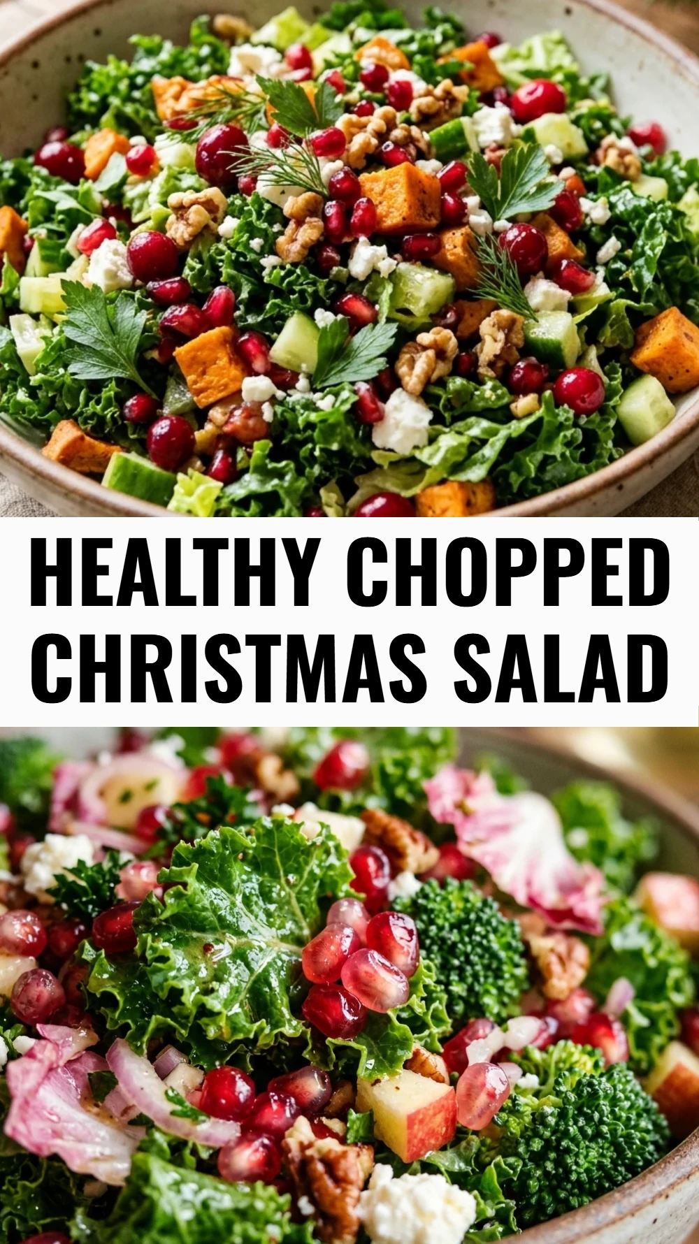 Healthy Chopped Christmas Salad