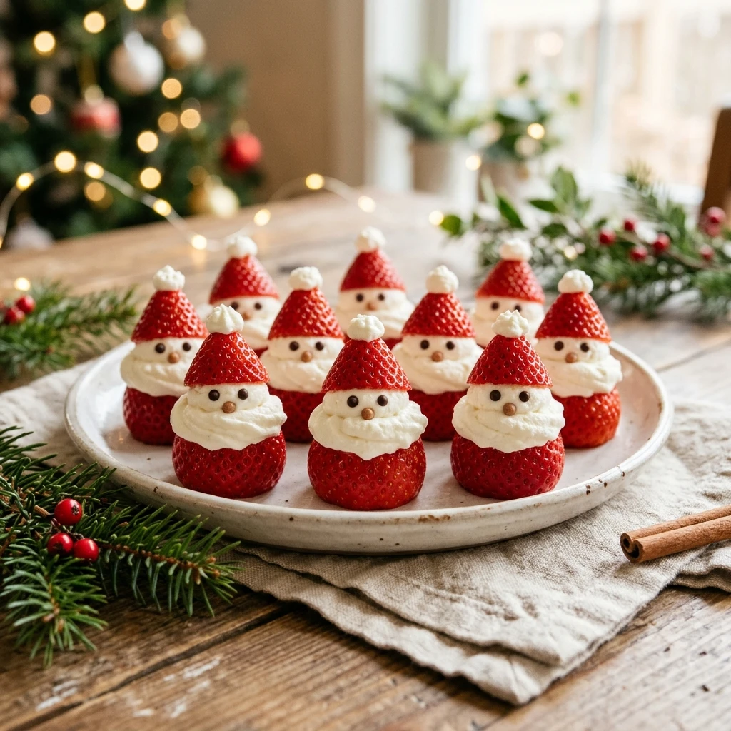 Strawberry Santa Treats