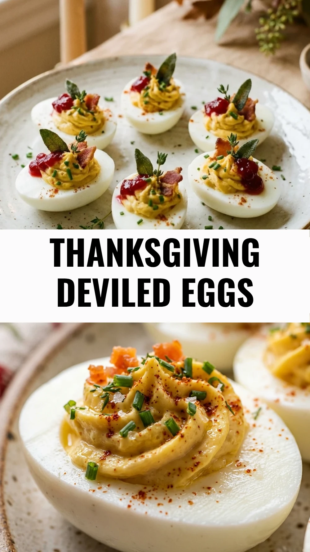 Thanksgiving Deviled Eggs