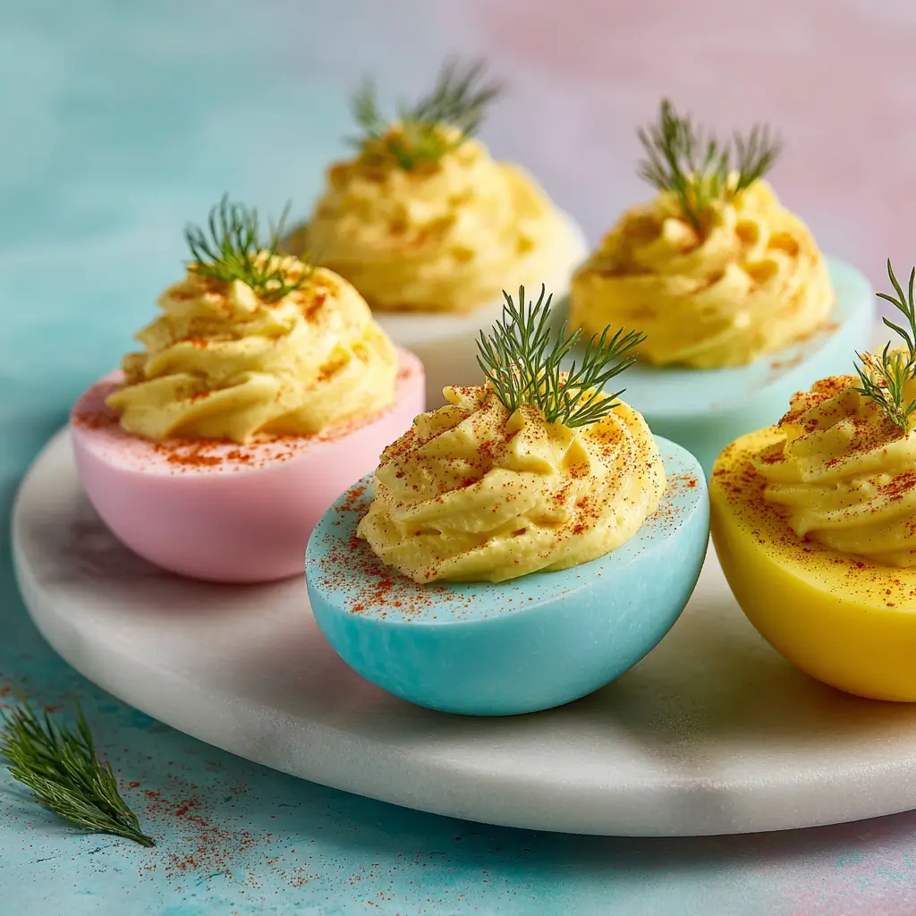 Colored Deviled Eggs