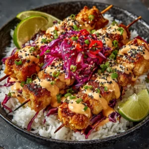 Bang Bang Chicken Skewers