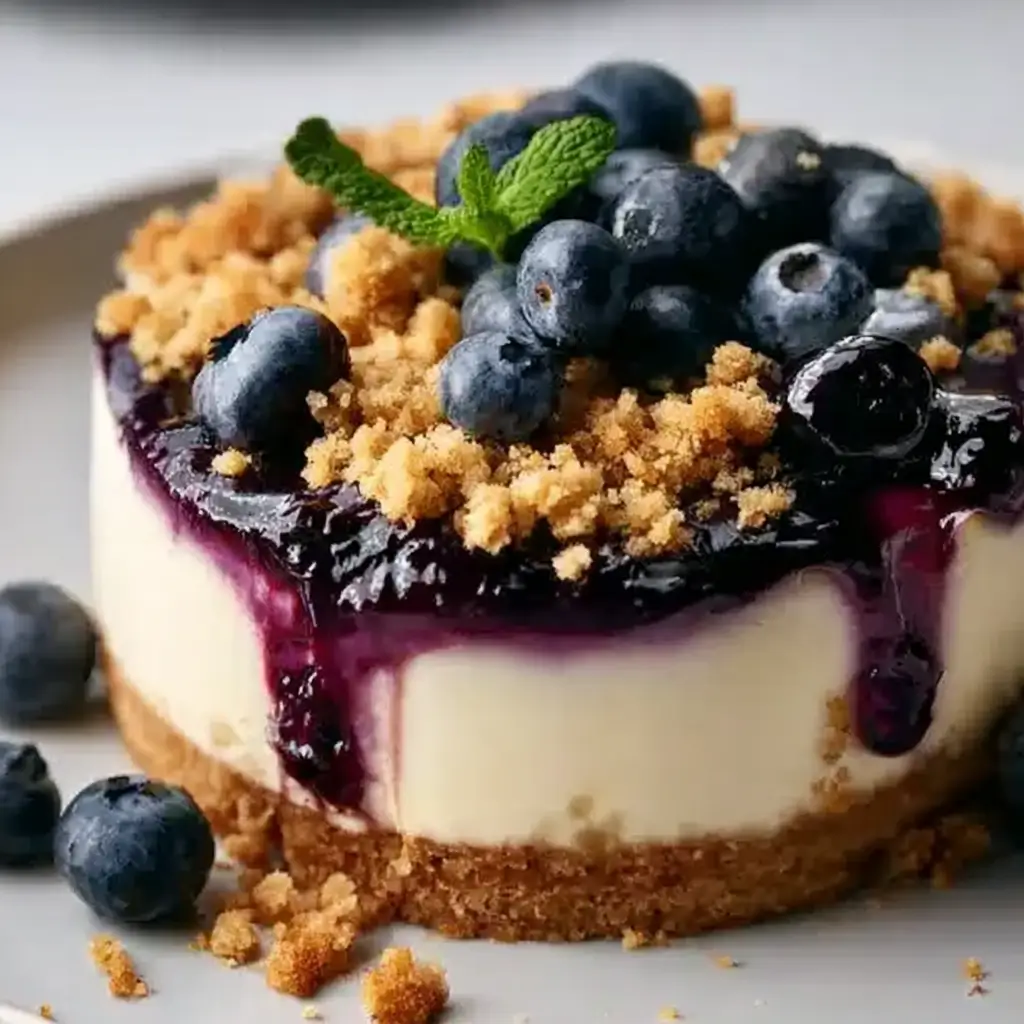 Blueberry Crumble Cheesecake