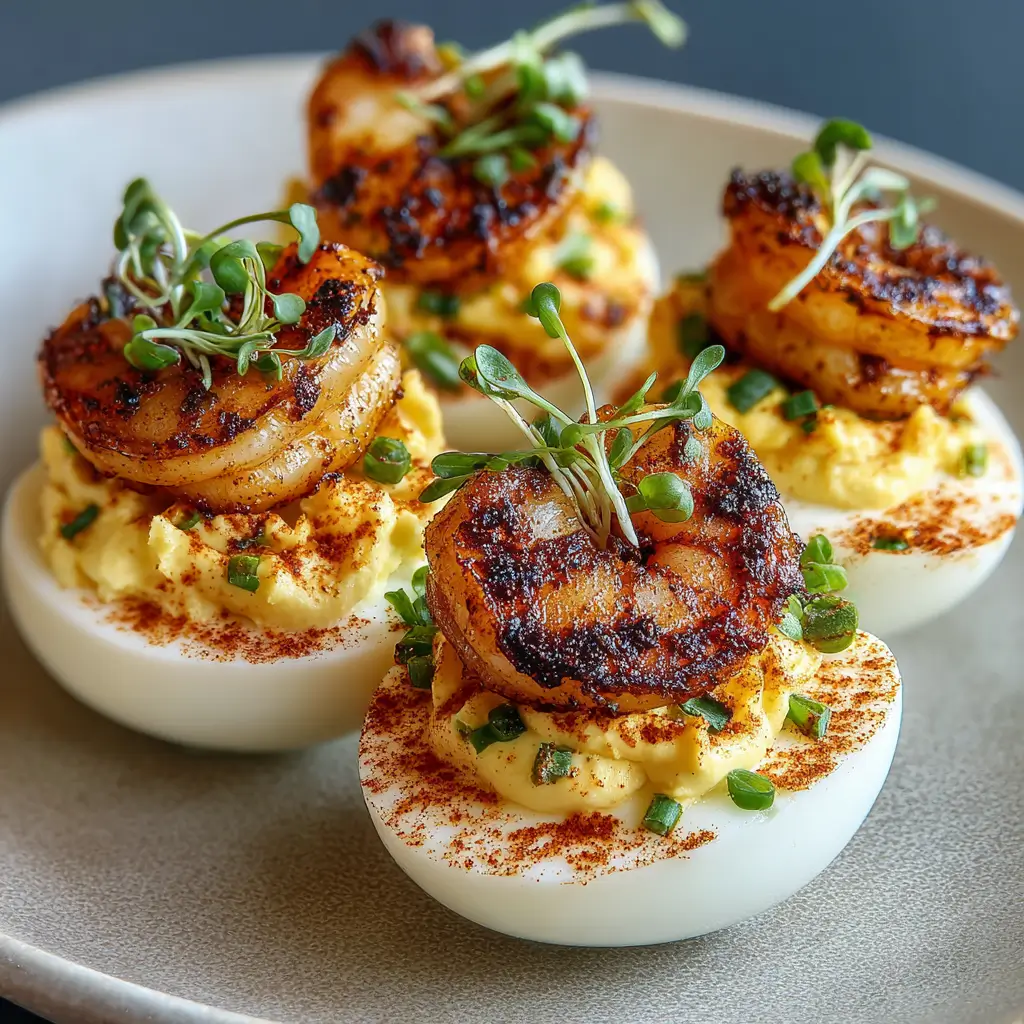 Cajun Shrimp Deviled Eggs