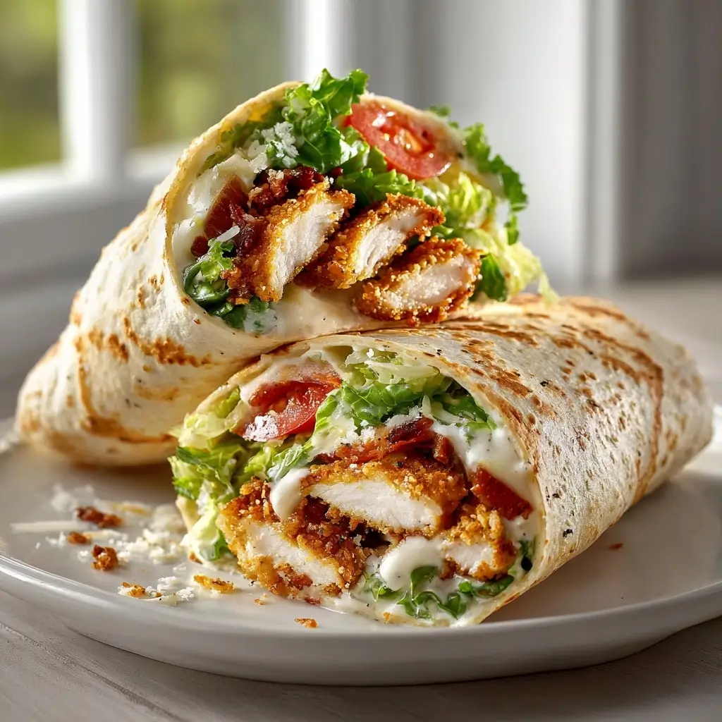Crispy Chicken Caesar Wrap