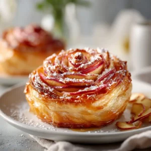 Delicate Apple Rose Pastry Blooms
