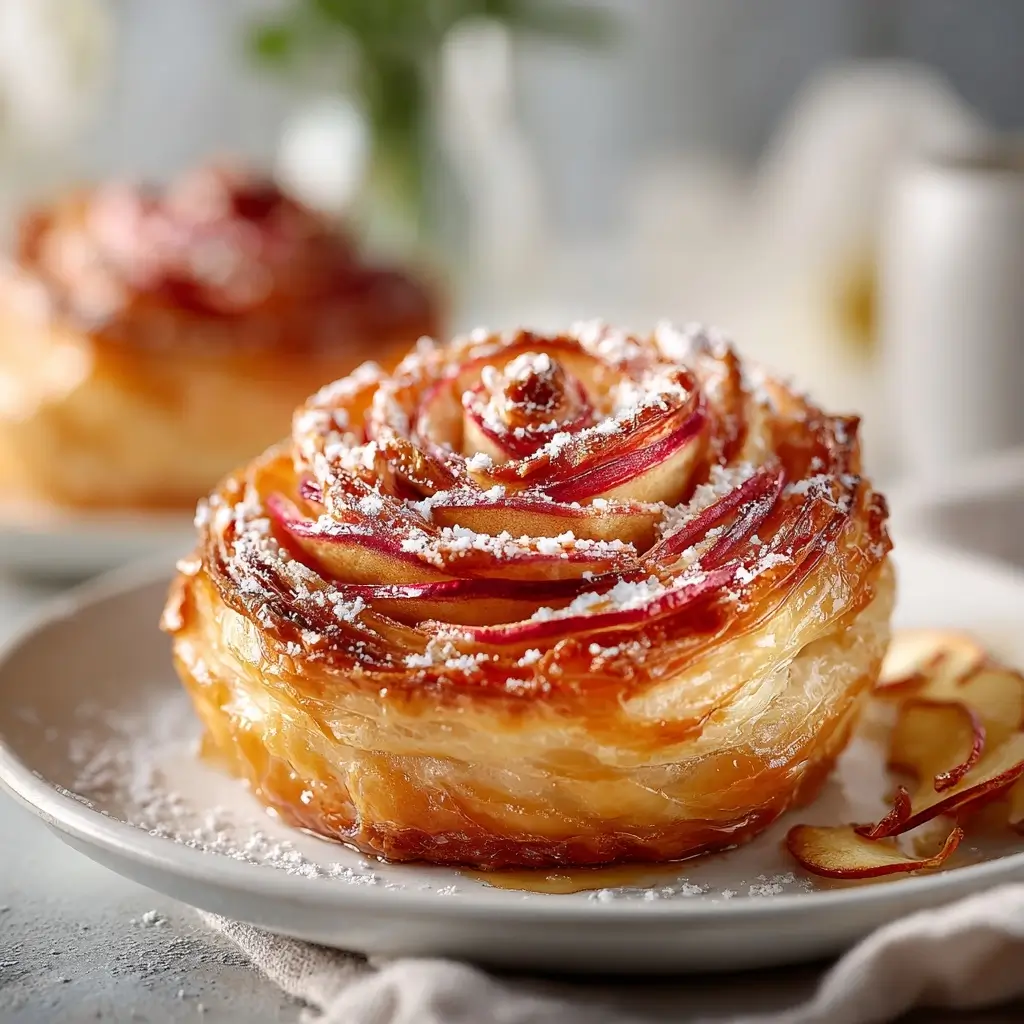 Delicate Apple Rose Pastry Blooms
