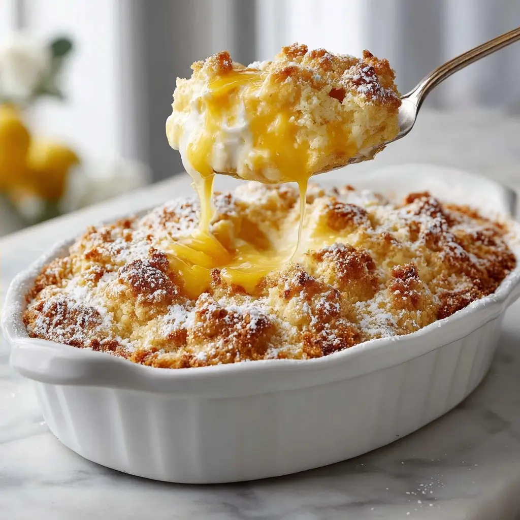 Lemon Cream Cheese Dump Cake
