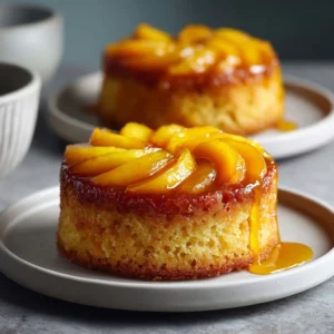 Peach Upside Down Mini Cakes