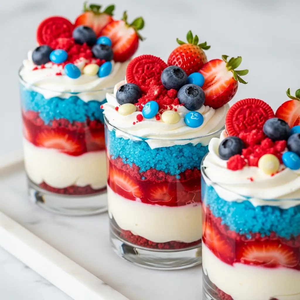 Red, White And Blue Dirt Cups
