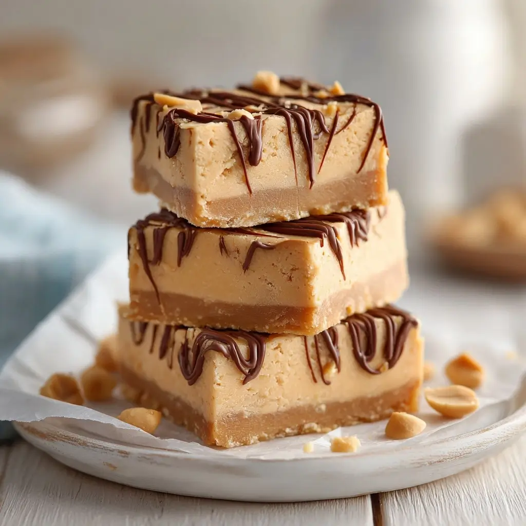 Easy 4 Ingredient No Bake Peanut Butter Fudge