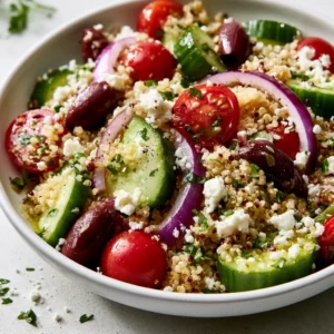 Easy Greek Quinoa Salad With Feta Healthy Lunch