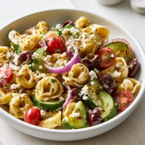 Greek Tortellini Pasta Salad