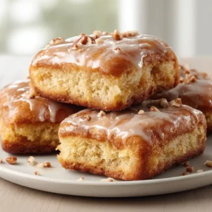 Soft Baked Maple Donut Bars