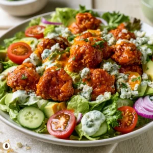 Crispy Buffalo Chicken Salad For Easy Summer Lunch