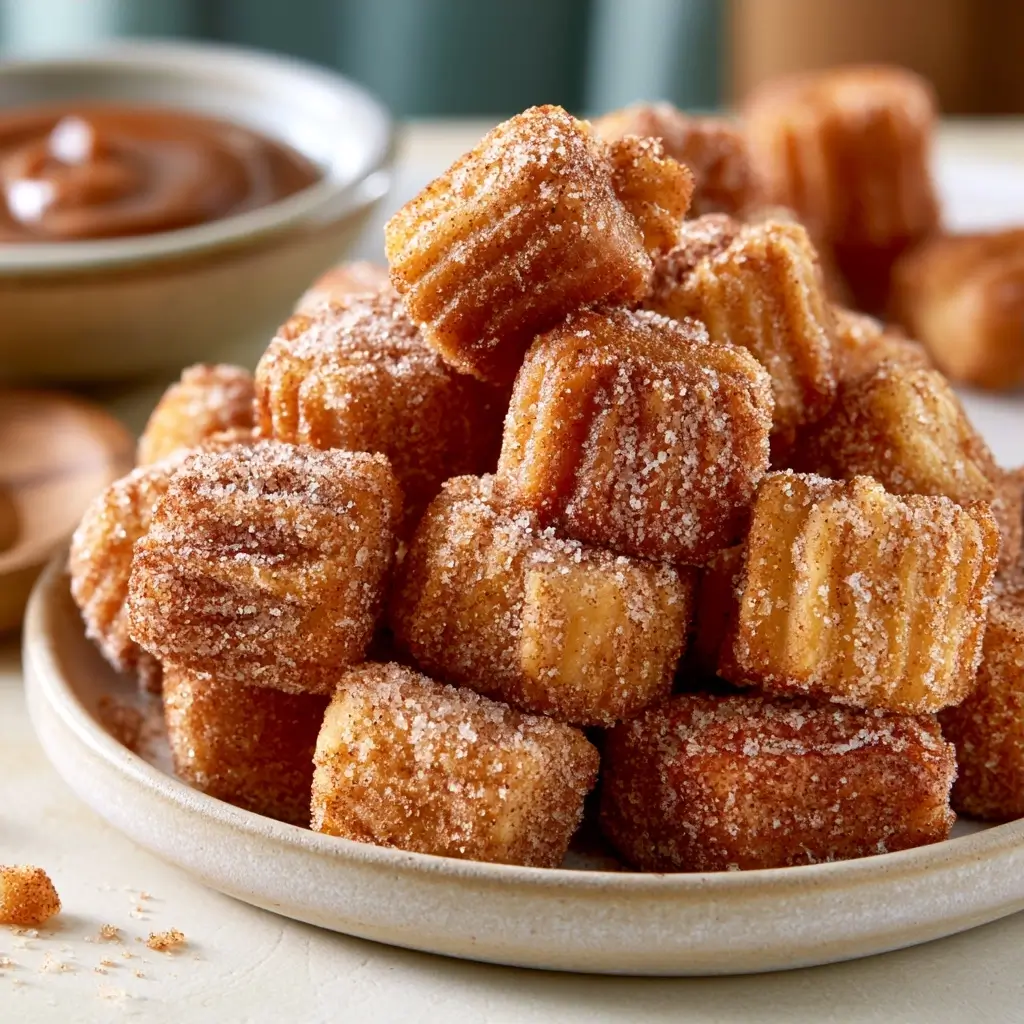 Crispy Cinnamon Sugar Churro Bites For Easy Homemade Dessert