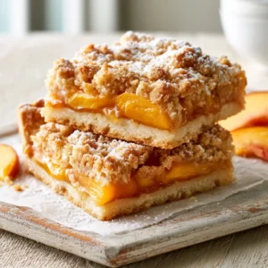 Delicious Peach Pie Bars