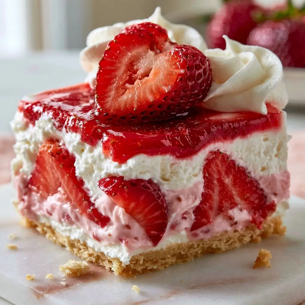 Easy No Bake Strawberry Delight
