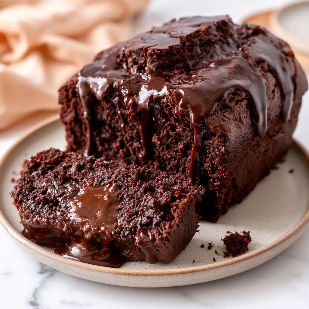 Hot Fudge Brownie Bread