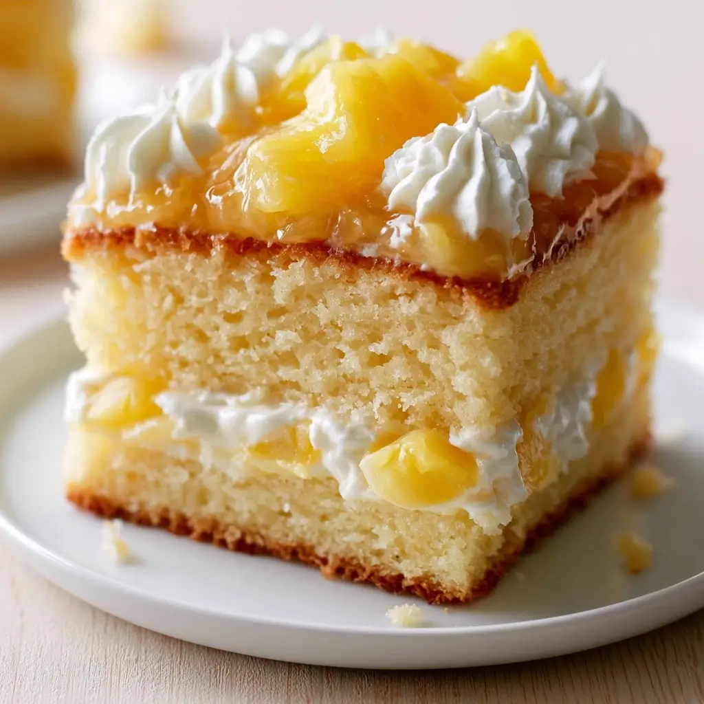 Juicy Pineapple Heaven Cake (5 Ingredients)