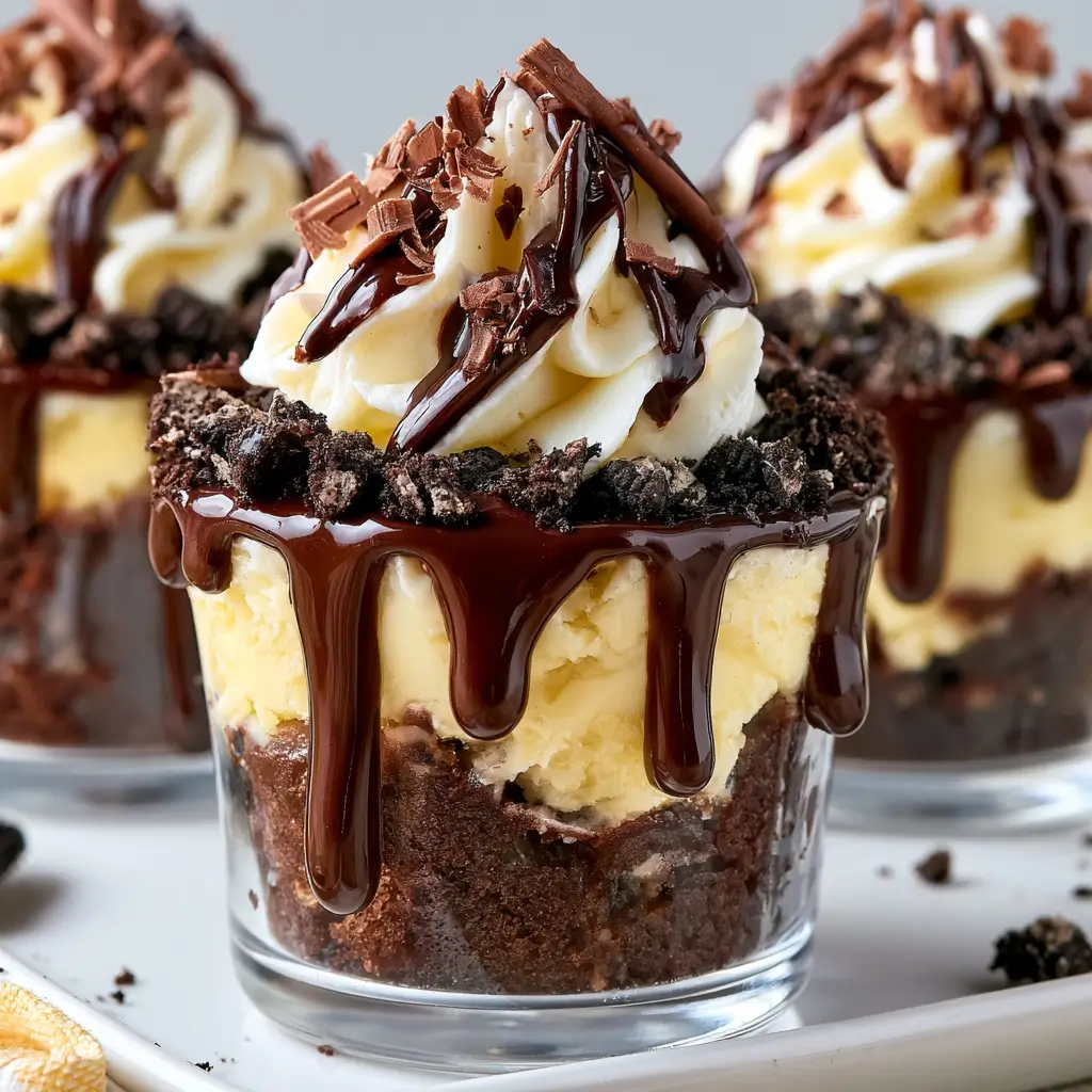 Loaded Brownie Cheesecake Cups Dessert