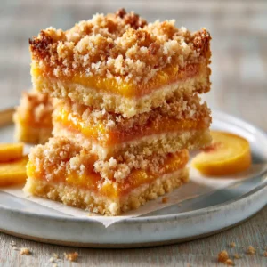 Peach Crumb Bars