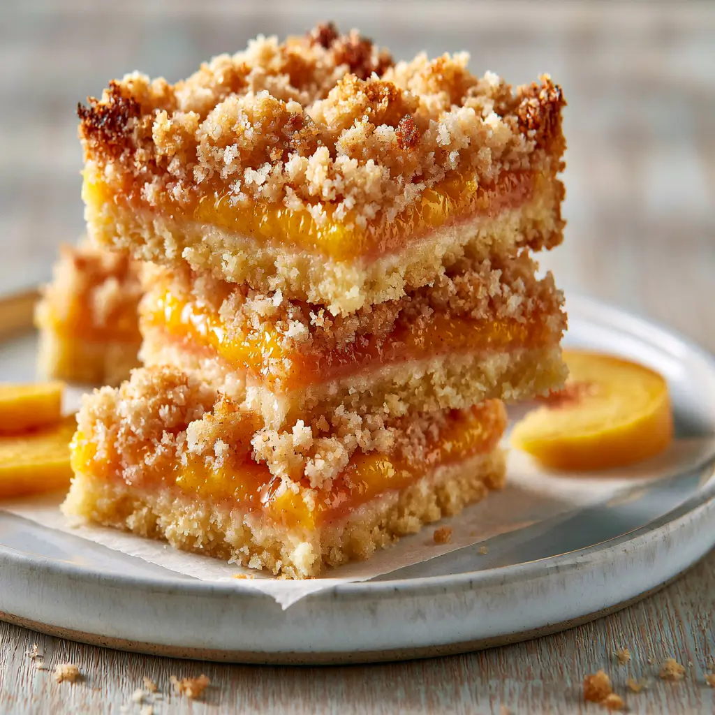 Peach Crumb Bars