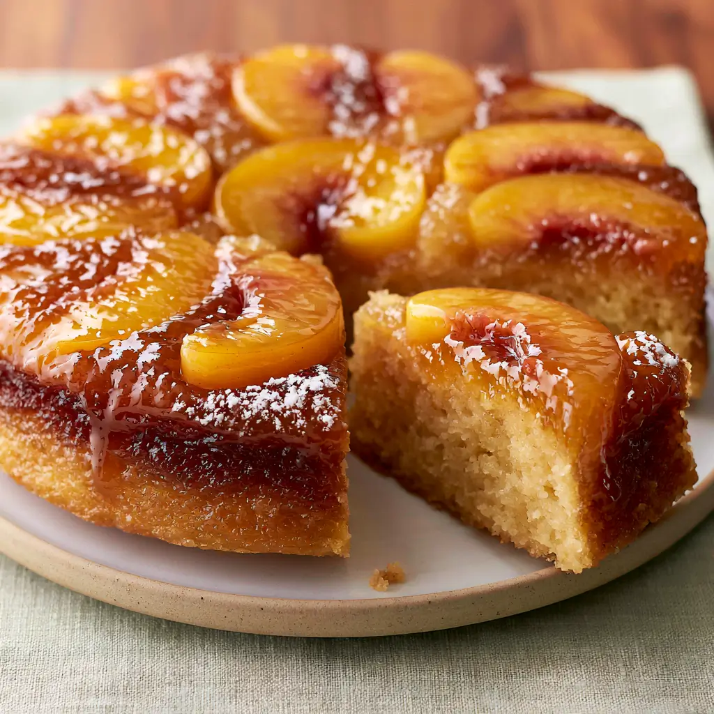 Peach Upside Down Cake Recipe
