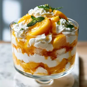 Peaches & Cream Trifle