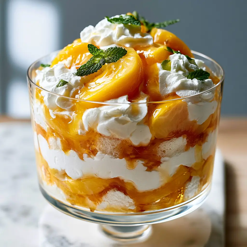Peaches & Cream Trifle