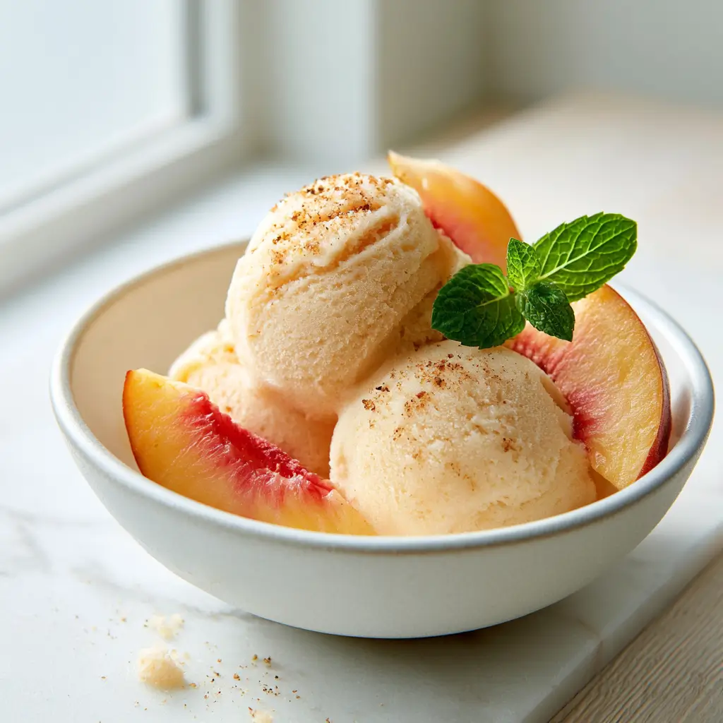 Refreshing Summer Peach Sorbet: A Simple Dairy Free Treat