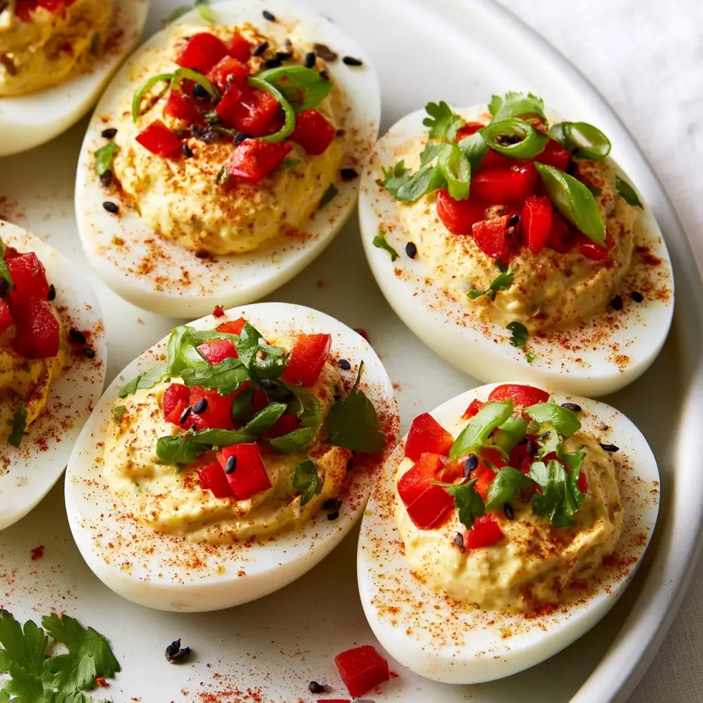 Southwest Deviled Eggs For Party Appetizer Boards
