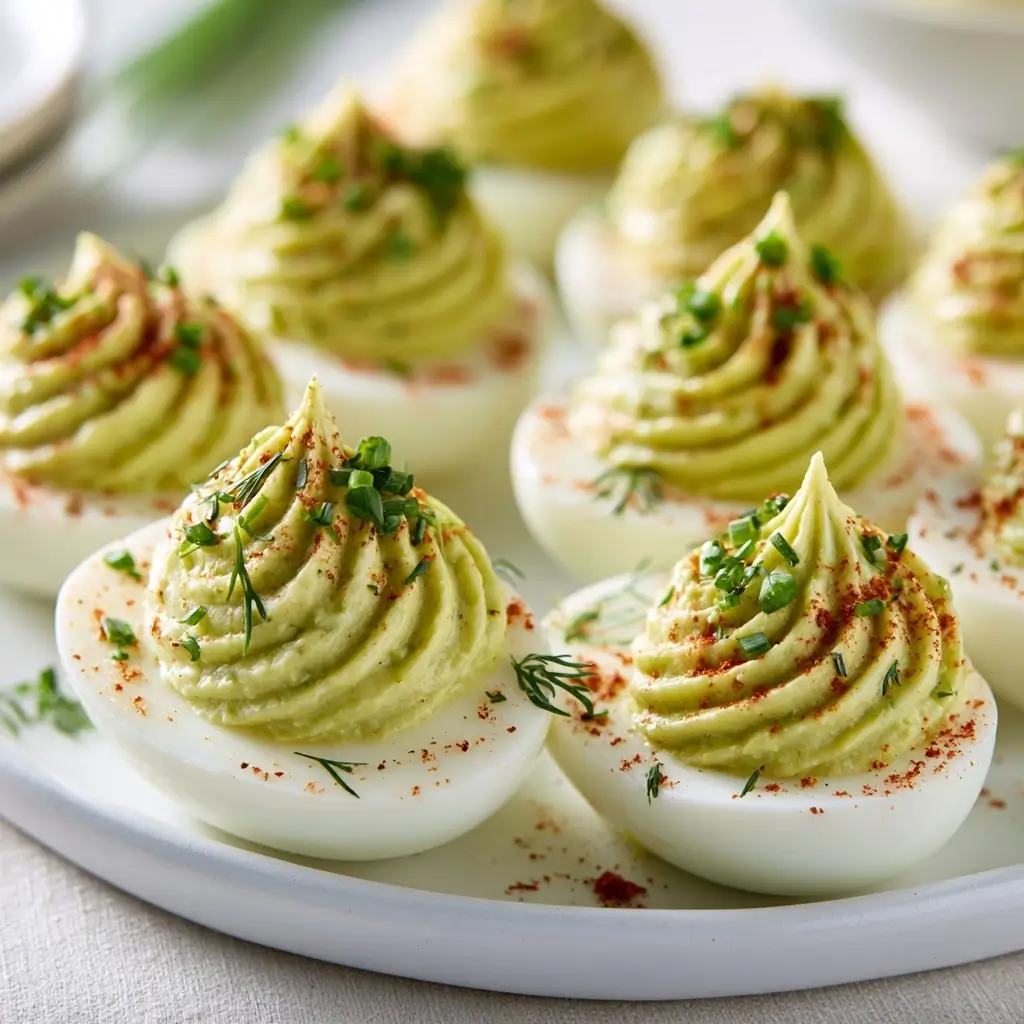 Creamy Avocado Ranch Deviled Eggs For Summer Parties