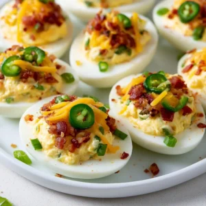 Easy Jalapeno Popper Deviled Eggs For Game Day Snacking