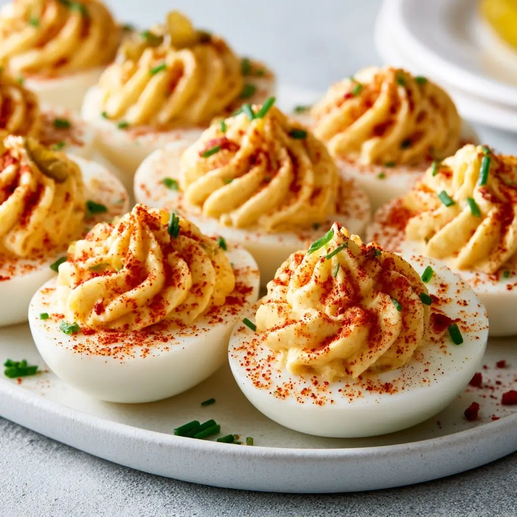 Game Day Deviled Egg Platter