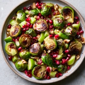 Roasted Brussels Sprout Salad With Pomegranate