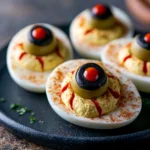 Spooky Eyeball Deviled Eggs