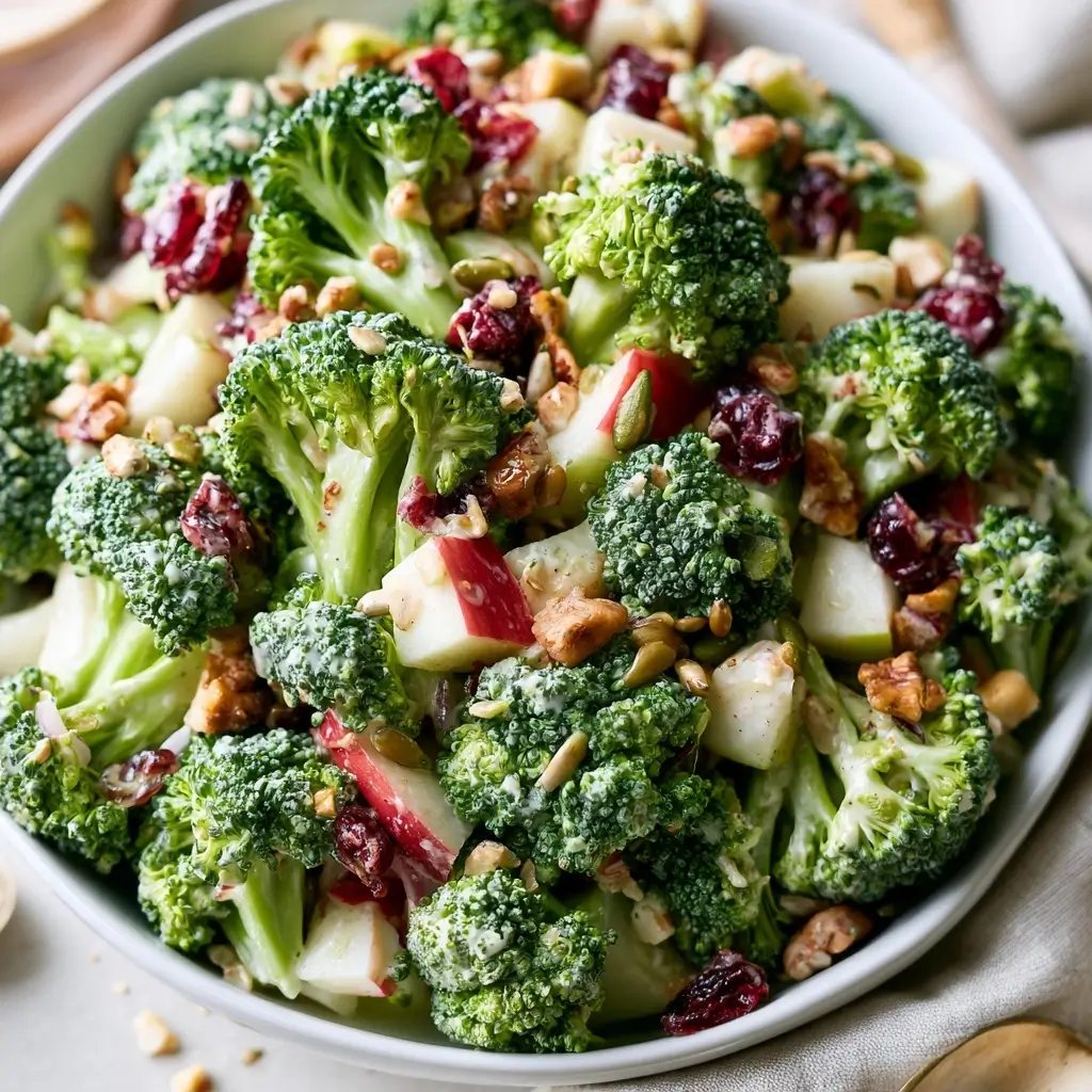Broccoli Apple Crunch Salad For Thanksgiving