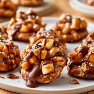 Caramel Apple Pretzel Bites