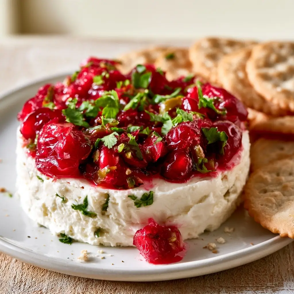 Cranberry Jalapeno Dip For Thanksgiving Table