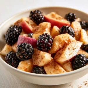 Fall Fruit Salad Recipe With Cinnamon, Apples, & Blackberries | Harvest Fruit Salad, Thanksgiving Fruit Salad