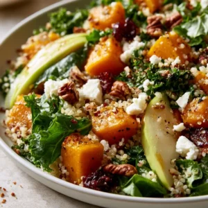 Healthy Fall Salad With Quinoa & Seasonal Flavors