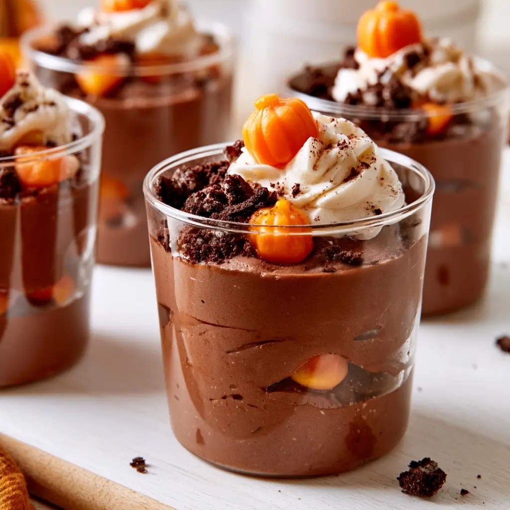 Pumpkin Dirt Cups | Fall Dirt Cups