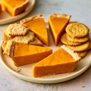 Thanksgiving Pumpkin Pie Cheese And Crackers Appetizer Idea