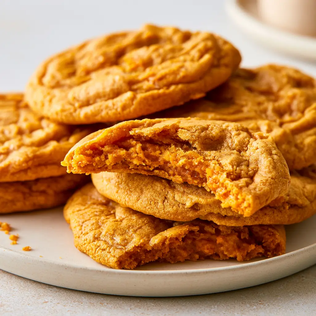 Thick, Big And Chewy Pumpkin Pie Cookies