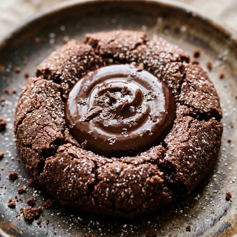 Chocolate Thumbprint Cookies