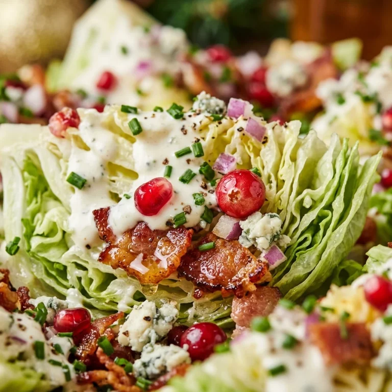Christmas Wedge Salad Wreath